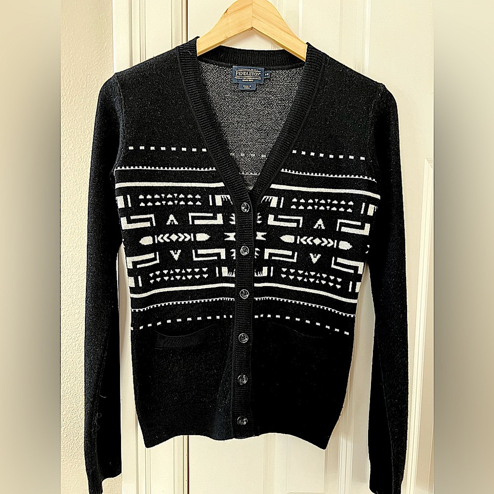 Pendleton Fine Merino Wool Cardigan Sweater XS